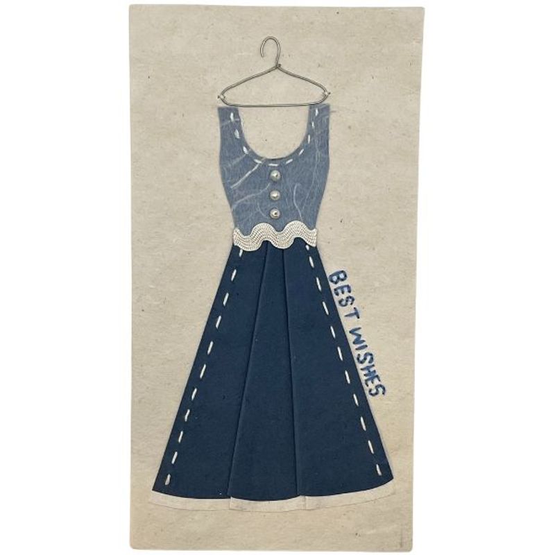 konfirmasjonskort blå bunadsmotiv