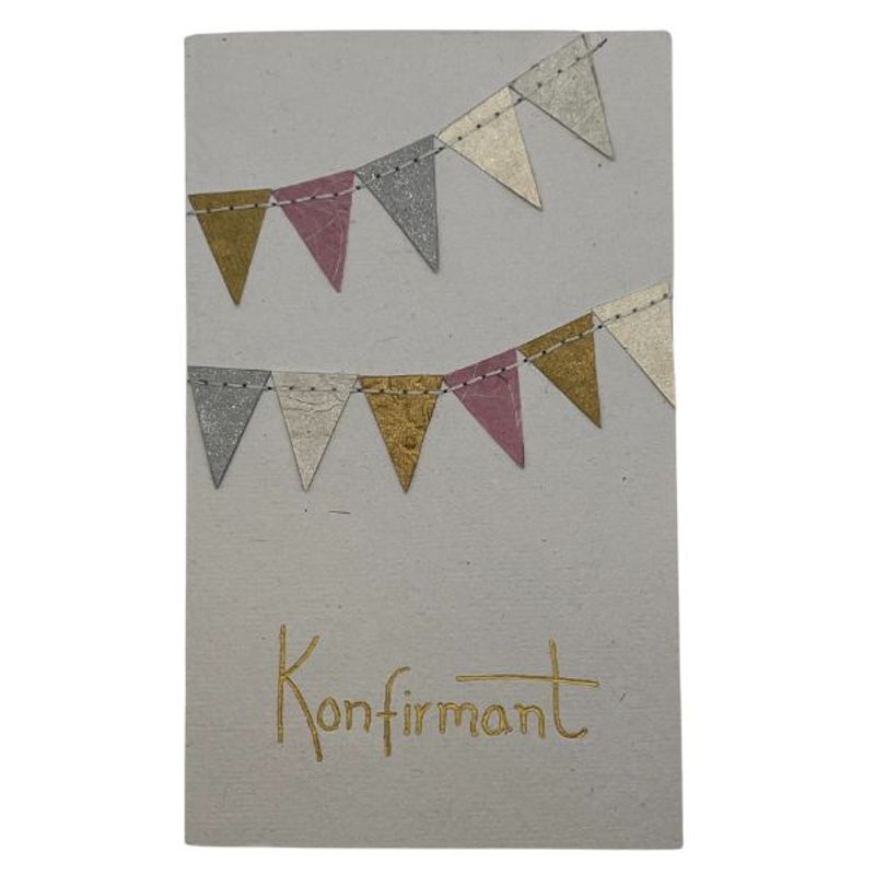 Konfirmant Gull kort