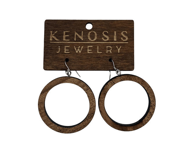 Hovedbilde Ane – Runde Øreringer i Tre | Kenosis ...