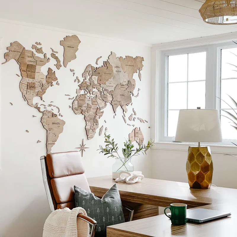 3D Verdenskart i Tre Terra  Enjoy The Wood