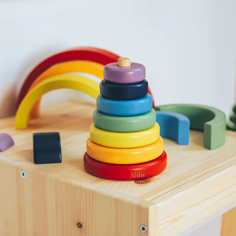 Montessori Stableleke i Tre – Regnbue og Ringer